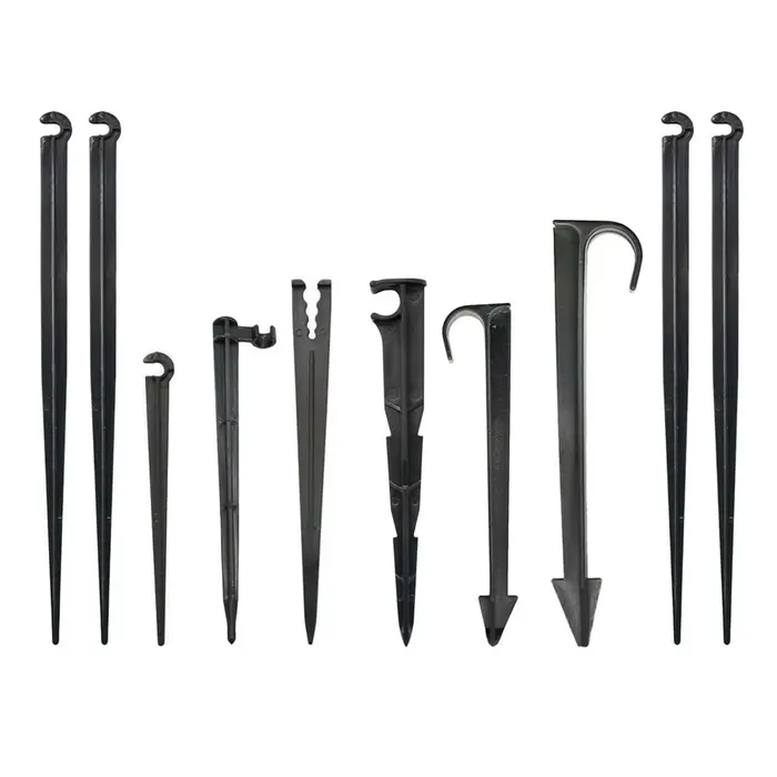 Jardin 1/4 "3/8" 16mm 20mm tuyau 11cm 20cm "C" forme fixe tiges support