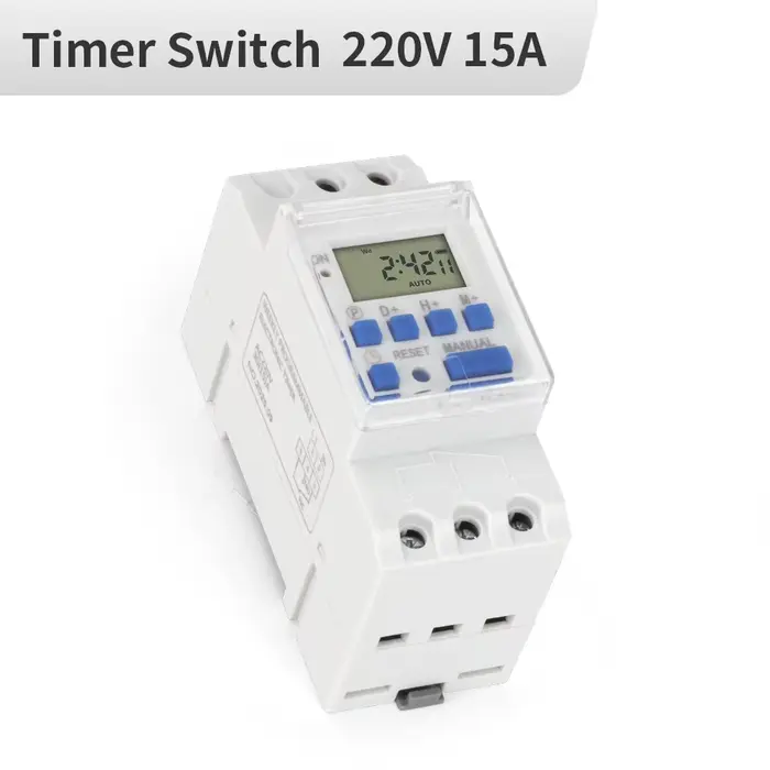 TNCE 220V minuterie interrupteur THC15A mini taille 7 jours contrôleur de temps programmable numériq