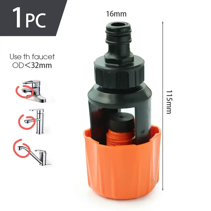 Connecteur de tuyau universel de robinet, raccord rapide de cuisine, adaptateur de tuyau d'arrosage 