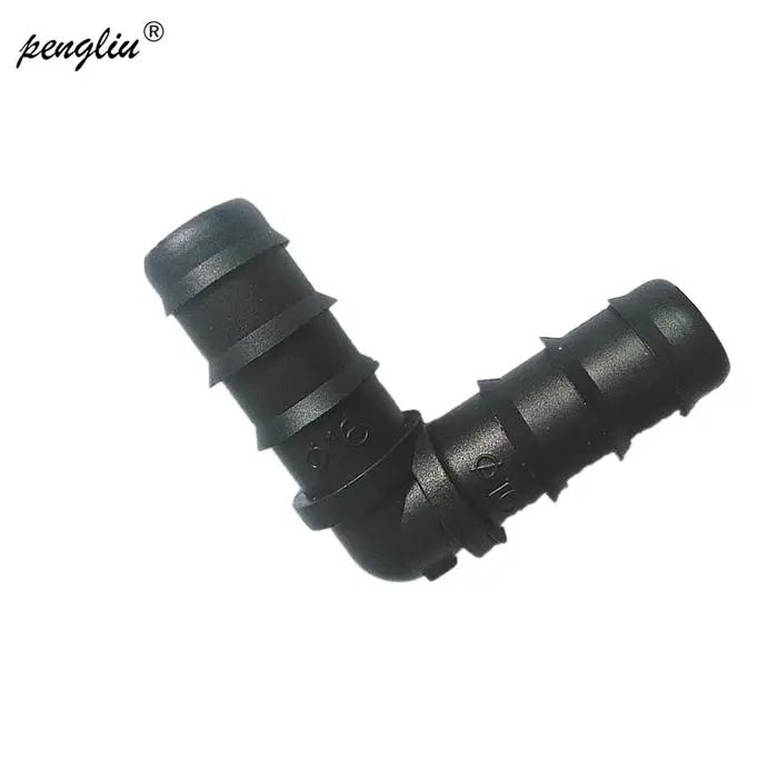 10 pièces-paquet DN16 90 degrés coude Angle courbé jardin raccords d'irrigation connecteurs de tuyau