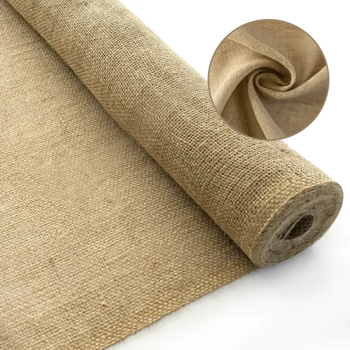 45 po. Rouleau de toile de jute pour jardinage
