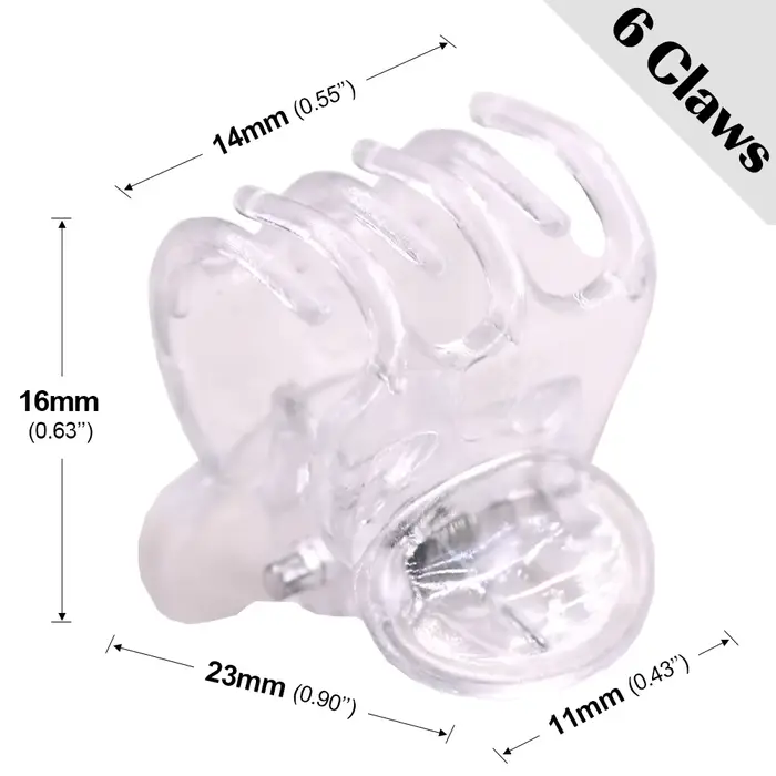 20-1000 pièces transparent 6 griffes orchidée Clips en plastique papillon fleurs Support clair fixat