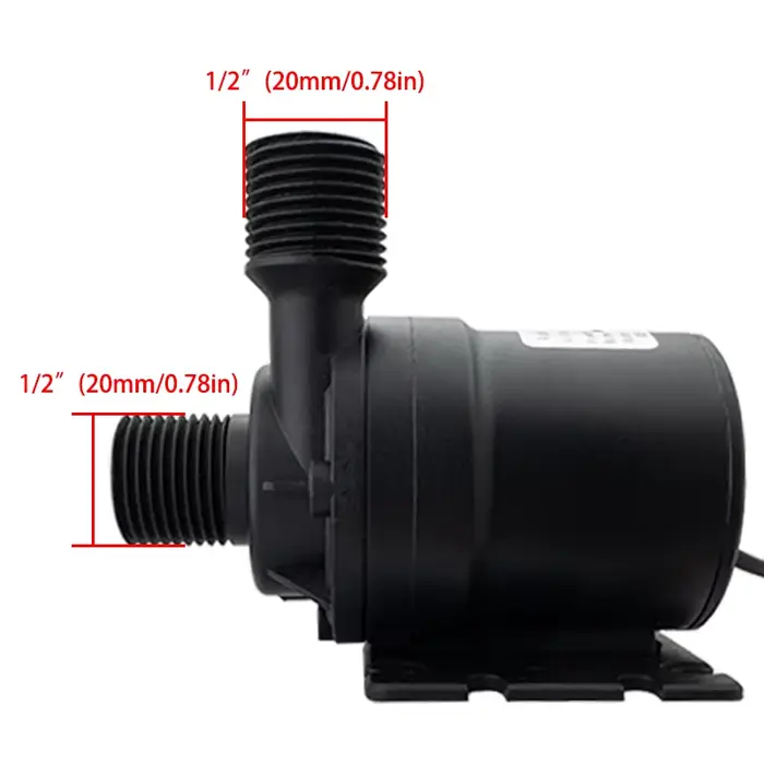 Pompe submersible sans balais DC12V DC24V 1000L/H