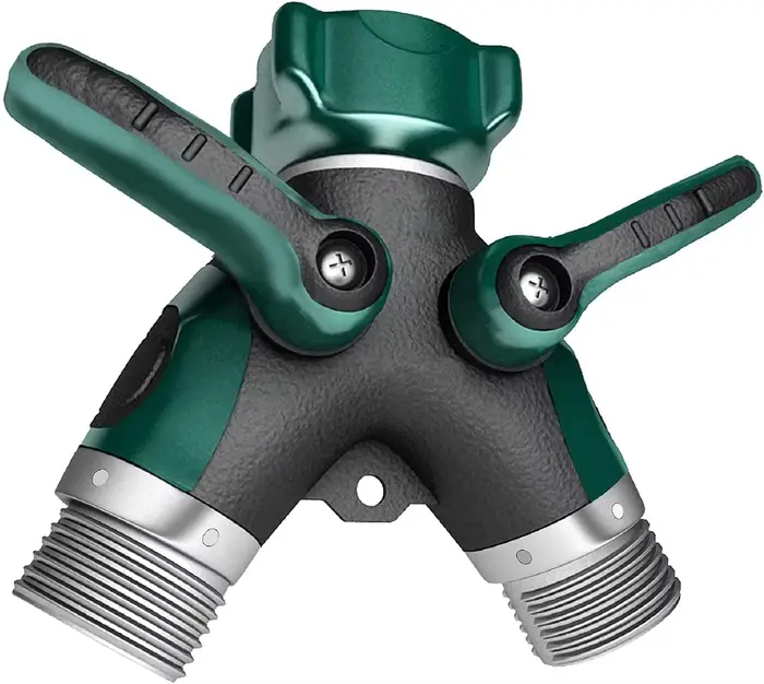 Répartiteur de tuyau d'arrosage, Répartiteur de robinet extérieur, Adaptateur en Y pour tuyau d'eau,