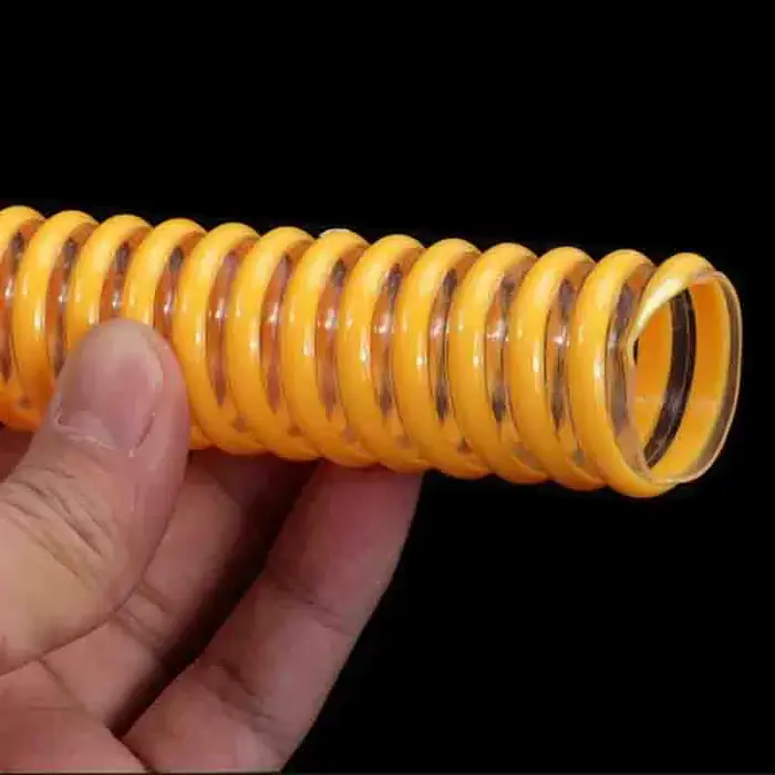 Tuyau flexible en PVC transparent de 1 mètre, tube renforcé, tuyau ondulé, diamètre intérieur de 15 