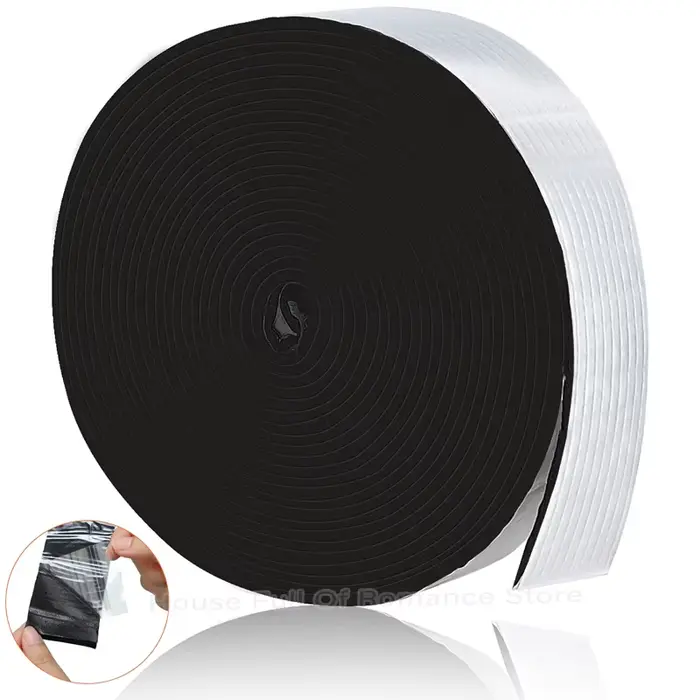 Ruban isolant en mousse robuste pour tuyaux extérieurs protection hiver été feuille aluminium noire économies énergie résistance intempéries