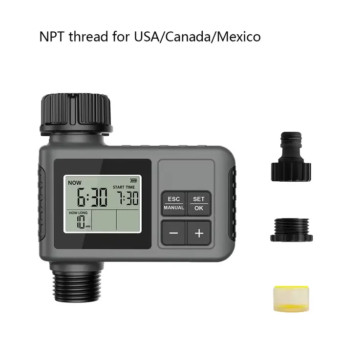 Insoma minuterie d'eau automatique minuterie d'arrosage intelligente écran LCD système d'arrosage programmateur de jardin résistant à l'eau pour jardin extérieur occaions spéciales