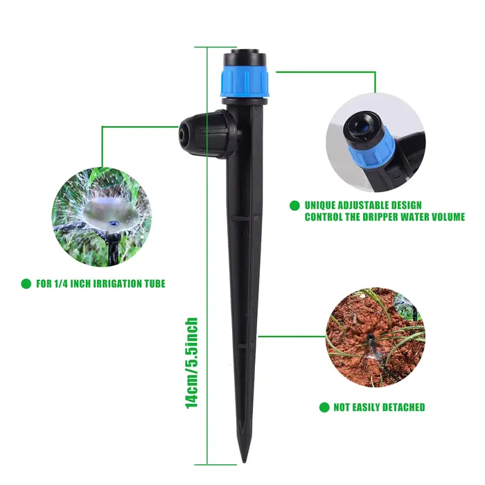 Micro Irrigation Goutte à Goutte Buse Rotative à 360 Degrés Pulvérisateur de Poudre Arrosage Jardin Pelouse Culture Maraîchère Occasions Spéciales