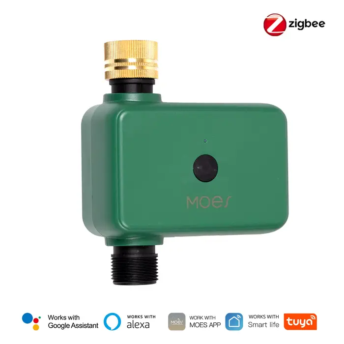 MOES Tuya ZigBee – minuterie d'eau 1-2 voies, filtre d'arrosage de jardin, entrée en laiton, Irrigat