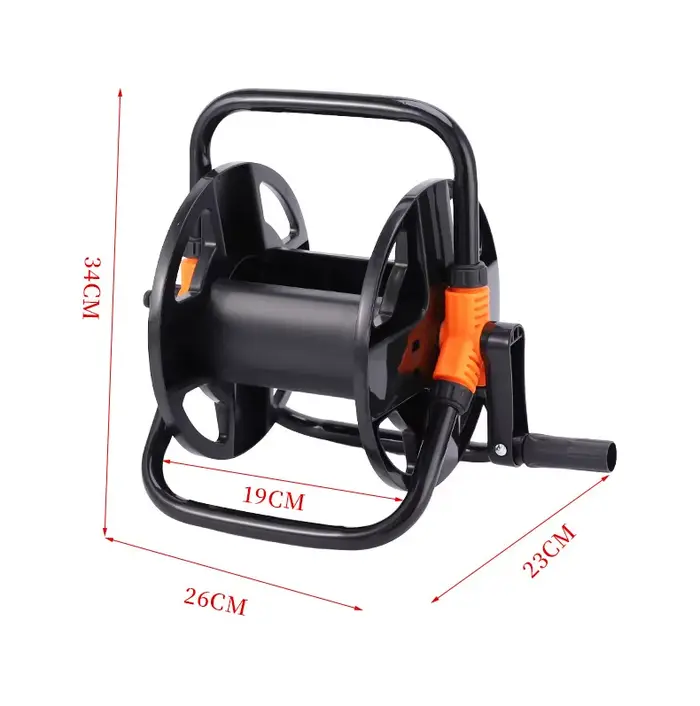 Enrouleur de tuyau DIY portable, support de rangement pour tuyau d'arrosage, enrouleur de tuyau à br