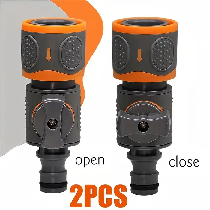 Adaptateur de tuyau d'arrosage à connexion rapide avec robinet à bille, compatible avec les raccords