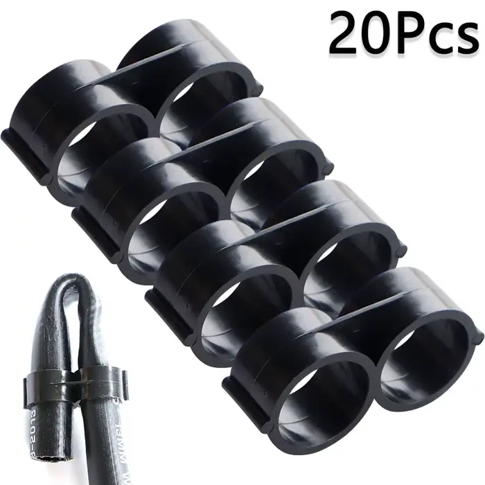 Bouchon d'extrémité pliant de 16mm, 20 pièces, coupure du débit d'eau, tuyau d'irrigation de jardin 