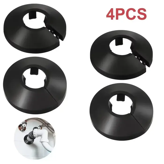 Colliers de tuyau de radiateur de 15mm, 4 pièces, couvercle décoratif de sol, couvercle de tuyau d'e