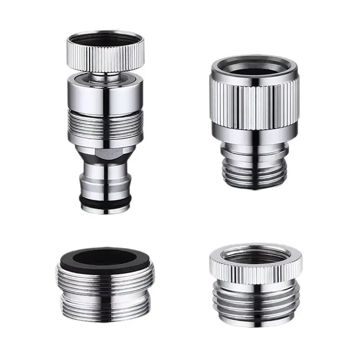 Ensemble d'adaptateurs de robinet pour tuyau d'arrosage et connexion de douche connecteur rapide adaptateur de tuyau raccord de lavabo outils d'arrosage de jardin multifonctionnels pour jardinage et soin des animaux de compagnie
