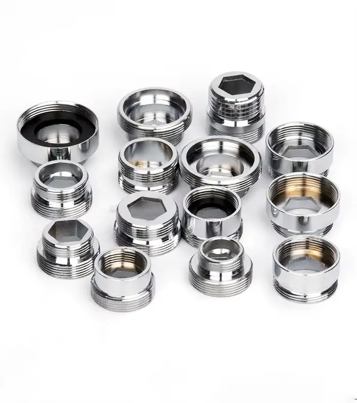 Ensemble d'adaptateur de robinet de cuisine 18 / 20 / 22 / 24mm à 22mm avec rondelle métal mâle femelle économie