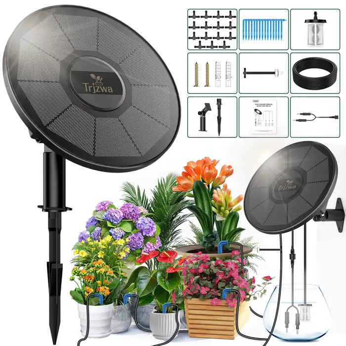 Système d'irrigation goutte-à-goutte solaire, système d'arrosage automatique avec modes de minuterie