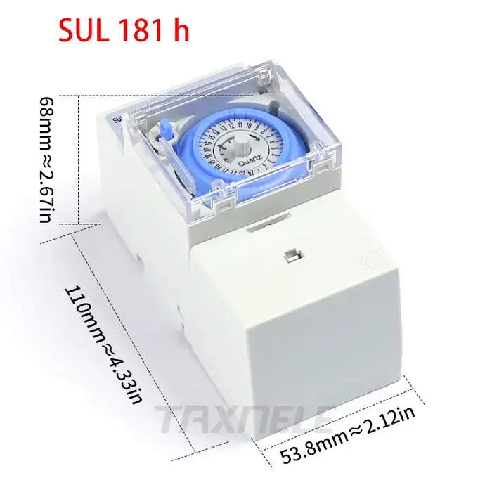 Minuteur mécanique SUL181h SUL181d, relais de temporisation 24 heures, minuterie programmable électr